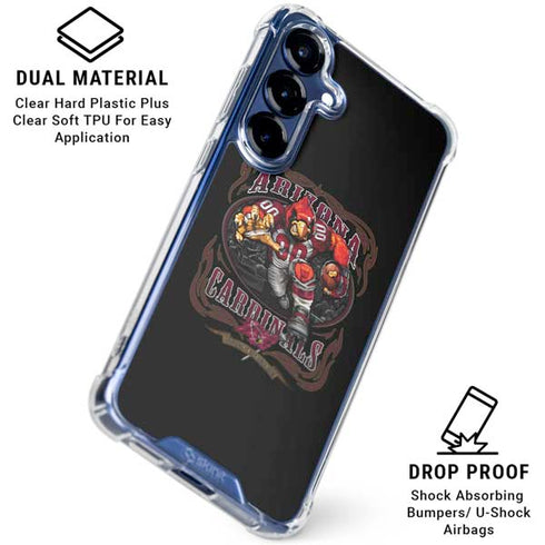Liquid Blue NFL Arizona Cardinals Running Back Galaxy S25 Clear Case
