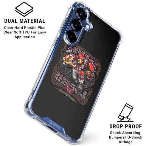 Liquid Blue NFL Arizona Cardinals Running Back Galaxy S25 Plus Clear Case