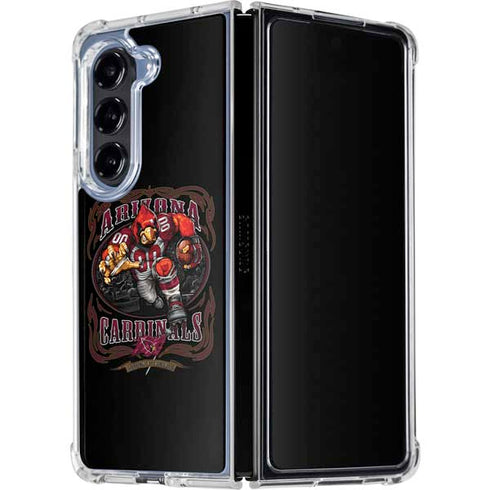 Liquid Blue NFL Arizona Cardinals Running Back Galaxy Z Fold5 5G Clear Case