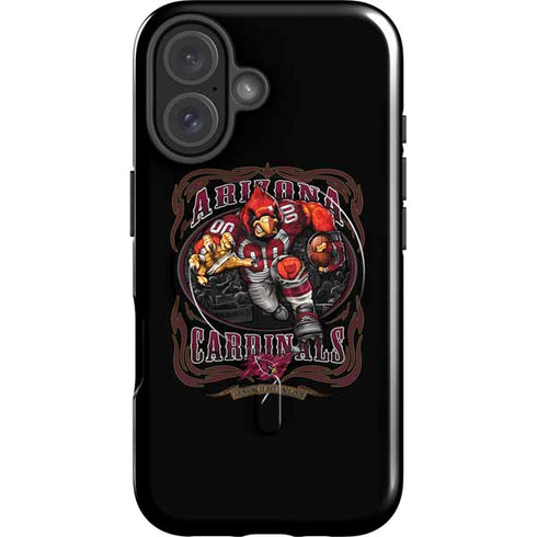 Liquid Blue NFL Arizona Cardinals Running Back iPhone 16 Magsafe Impact Case