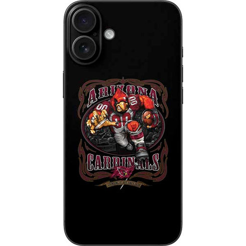Liquid Blue NFL Arizona Cardinals Running Back iPhone 16 Plus Skin