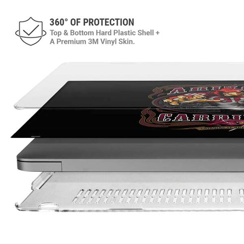 Liquid Blue NFL Arizona Cardinals Running Back MacBook Pro 14in (2021-24) Case plus Skin