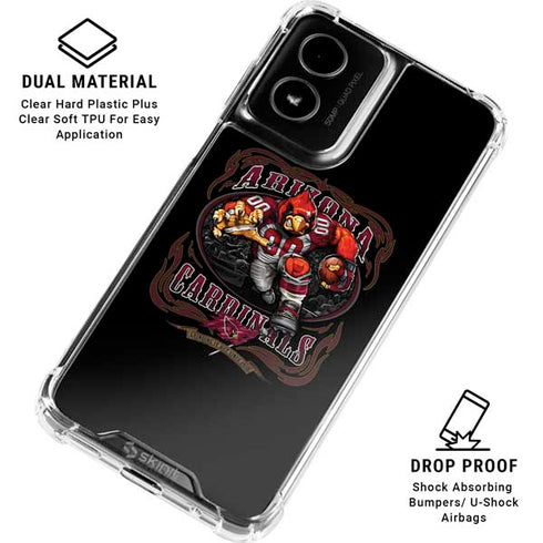 Liquid Blue NFL Arizona Cardinals Running Back Moto G Power 5G (2024) Clear Case