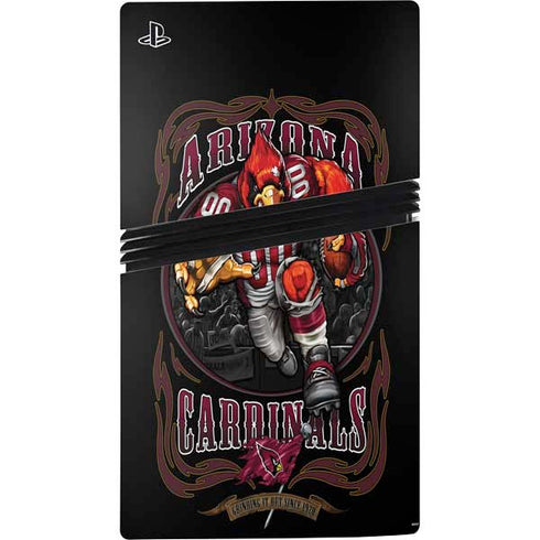 Liquid Blue NFL Arizona Cardinals Running Back PS5 Pro Disk Bundle Skin
