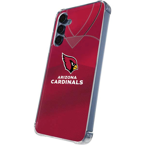 NFL Arizona Cardinals Team Jersey Galaxy A35 5G Clear Case