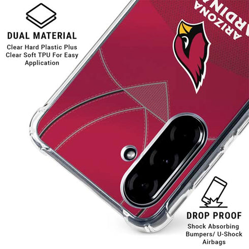 NFL Arizona Cardinals Team Jersey Galaxy A36 5G Clear Case