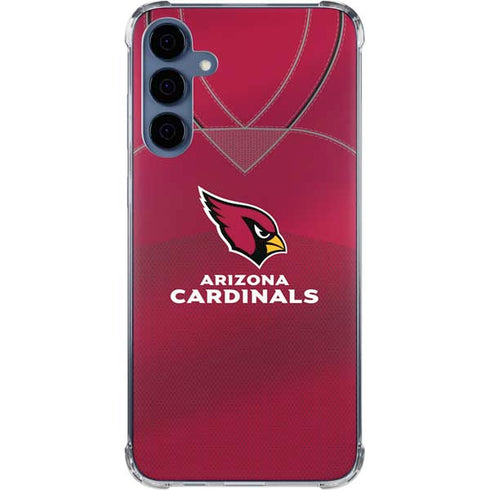 NFL Arizona Cardinals Team Jersey Galaxy A55 5G Clear Case