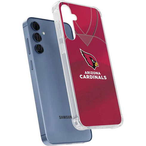 NFL Arizona Cardinals Team Jersey Galaxy A55 5G Clear Case