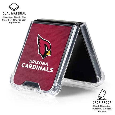NFL Arizona Cardinals Team Jersey Galaxy Z Flip6 Clear Case