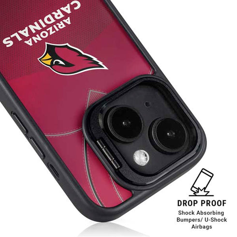 NFL Arizona Cardinals Team Jersey iPhone 15 Plus Kickstand Case