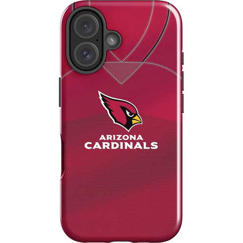 NFL Arizona Cardinals Team Jersey iPhone 16 Plus Impact Case