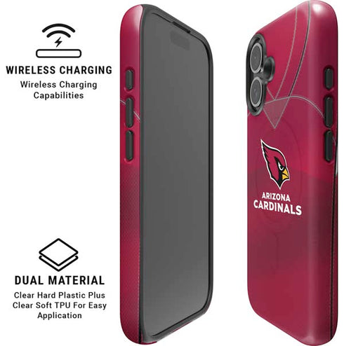 NFL Arizona Cardinals Team Jersey iPhone 16 Plus Magsafe Impact Case