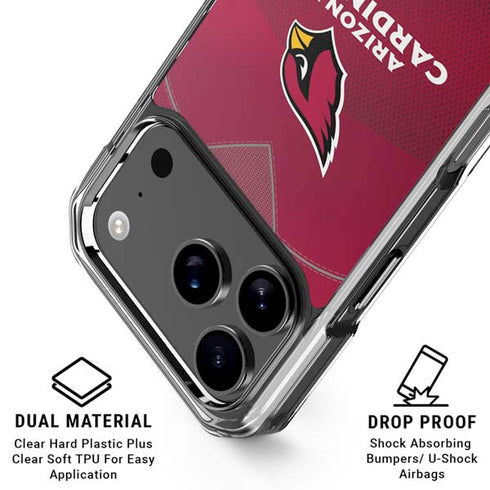 NFL Arizona Cardinals Team Jersey iPhone 18 Pro Clear Case