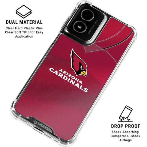NFL Arizona Cardinals Team Jersey Moto G Power 5G (2024) Clear Case