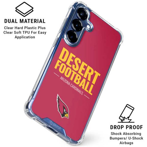 NFL Arizona Cardinals Team Motto Galaxy S25 Clear Case