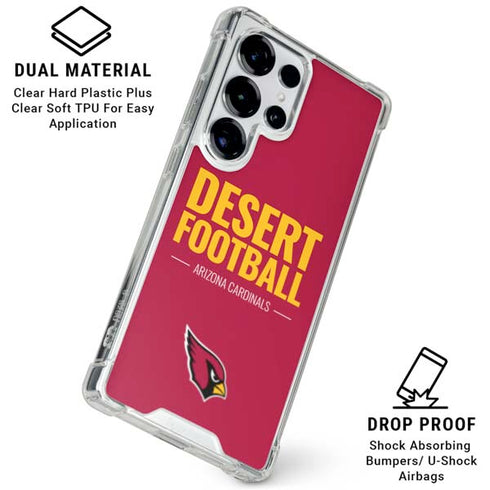NFL Arizona Cardinals Team Motto Galaxy S25 Ultra Clear Case