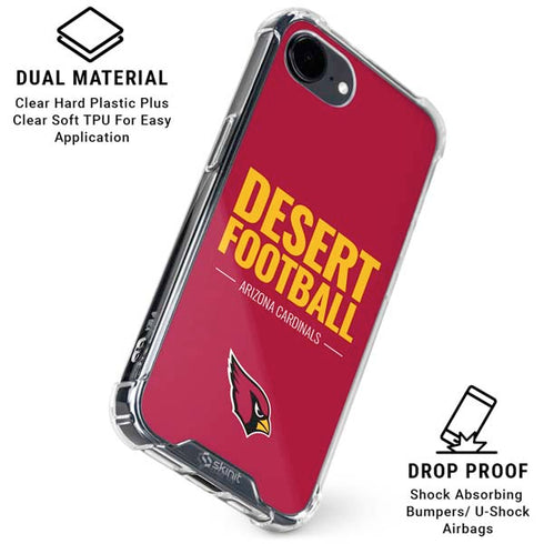 NFL Arizona Cardinals Team Motto iPhone 16e Clear Case