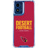 NFL Arizona Cardinals Team Motto Moto G 5G (2024) Clear Case