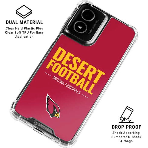 NFL Arizona Cardinals Team Motto Moto G Power 5G (2024) Clear Case