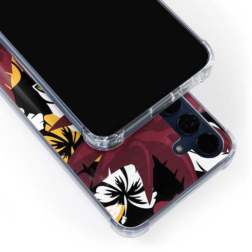 NFL Arizona Cardinals Tropical Print Galaxy A35 5G Clear Case