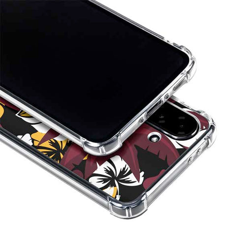 NFL Arizona Cardinals Tropical Print Galaxy A36 5G Clear Case