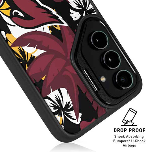 NFL Arizona Cardinals Tropical Print Galaxy S24 Kickstand Case