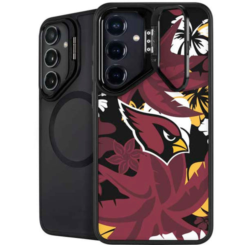NFL Arizona Cardinals Tropical Print Galaxy S25 Plus Kickstand Case