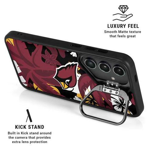 NFL Arizona Cardinals Tropical Print Galaxy S24 Ultra Kickstand Case