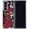 NFL Arizona Cardinals Tropical Print Galaxy Z Fold5 5G Clear Case