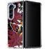 NFL Arizona Cardinals Tropical Print Galaxy Z Fold5 5G Clear Case