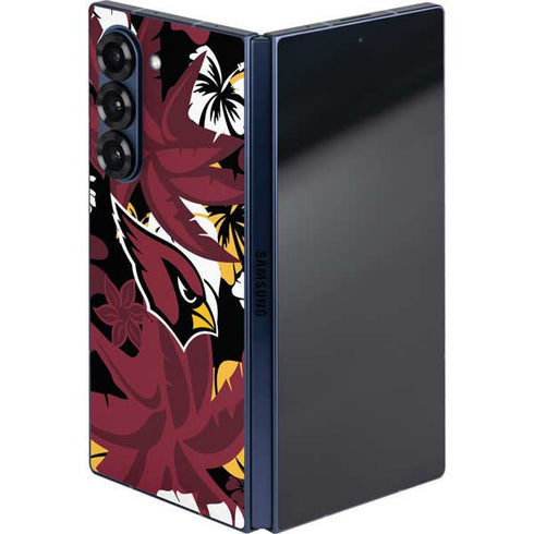 NFL Arizona Cardinals Tropical Print Galaxy Z Fold6 Skin