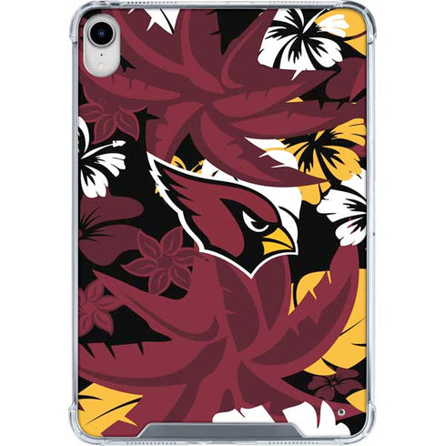 NFL Arizona Cardinals Tropical Print iPad 11th Gen (2025) Clear Case