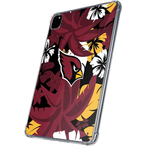 NFL Arizona Cardinals Tropical Print iPad Pro 11in (2024) Clear Case