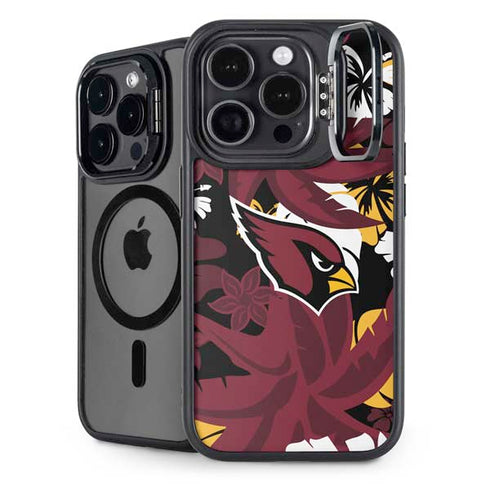 NFL Arizona Cardinals Tropical Print iPhone 14 Pro Max Kickstand Case