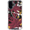 NFL Arizona Cardinals Tropical Print iPhone 16 Plus Clear Case