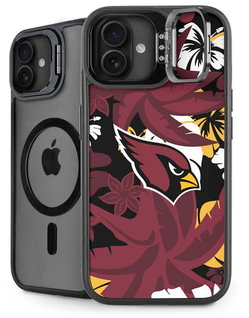 NFL Arizona Cardinals Tropical Print iPhone 16 Plus Kickstand Case