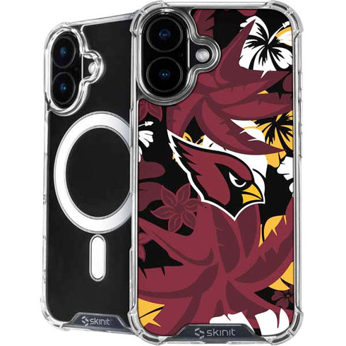 NFL Arizona Cardinals Tropical Print iPhone 16 Plus MagSafe Case