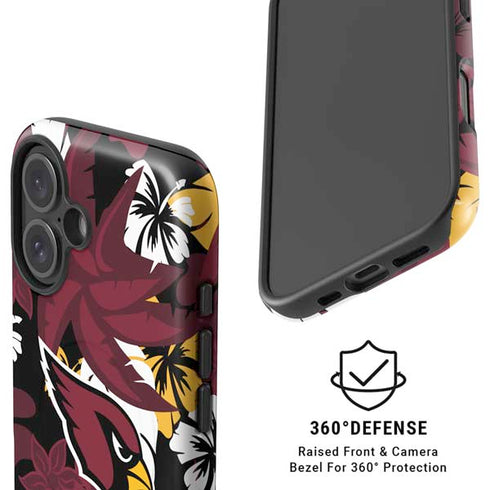 NFL Arizona Cardinals Tropical Print iPhone 16 Plus Magsafe Impact Case