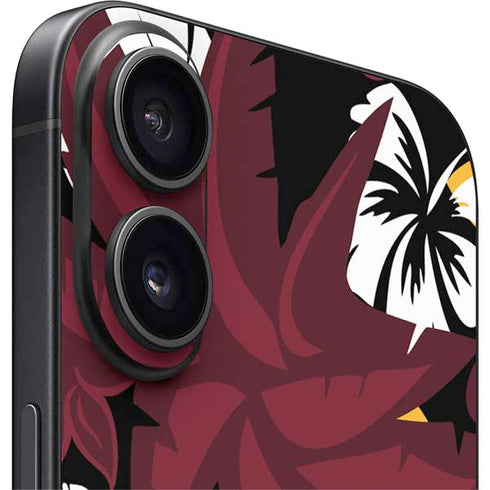 NFL Arizona Cardinals Tropical Print iPhone 16 Plus Skin