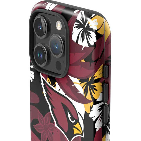 NFL Arizona Cardinals Tropical Print iPhone 16 Pro Impact Case