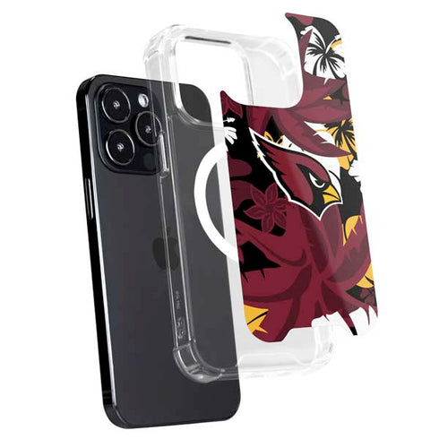NFL Arizona Cardinals Tropical Print iPhone 16 Pro MagSafe Case
