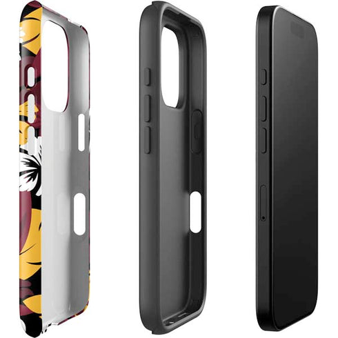 NFL Arizona Cardinals Tropical Print iPhone 16 Pro Max Impact Case