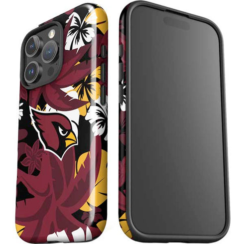 NFL Arizona Cardinals Tropical Print iPhone 16 Pro Max Impact Case