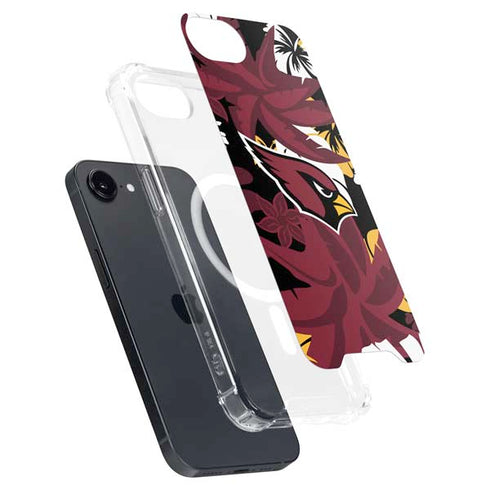 NFL Arizona Cardinals Tropical Print iPhone 16e MagSafe Case