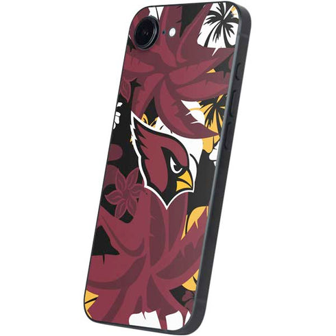 NFL Arizona Cardinals Tropical Print iPhone 16e Skin