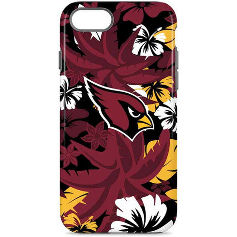 NFL Arizona Cardinals Tropical Print iPhone Cases