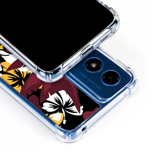 NFL Arizona Cardinals Tropical Print Moto G 5G (2024) Clear Case