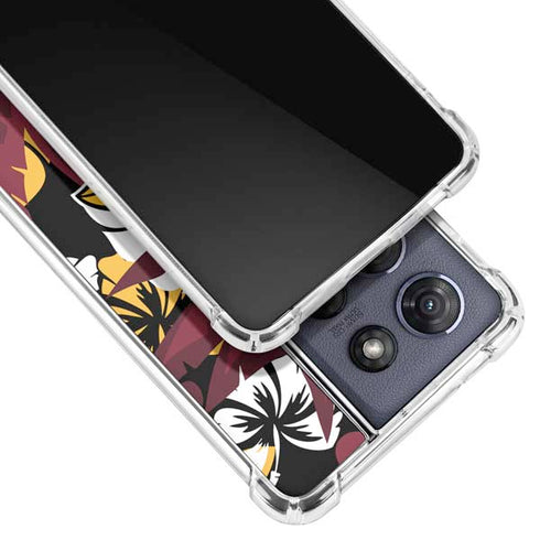 NFL Arizona Cardinals Tropical Print Moto G Play 5G (2025) Clear Case