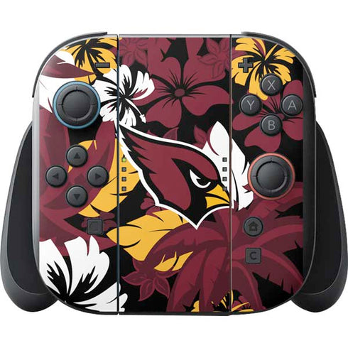 NFL Arizona Cardinals Tropical Print Nintendo Switch 2 (2025) with Joy-Con Skin