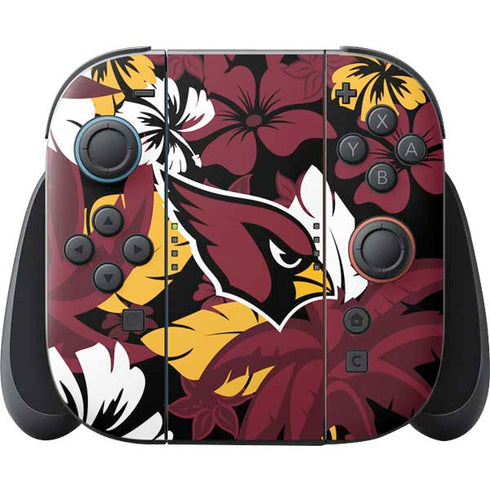 NFL Arizona Cardinals Tropical Print Nintendo Switch 2 (2025) Joy-Con Controller Skin
